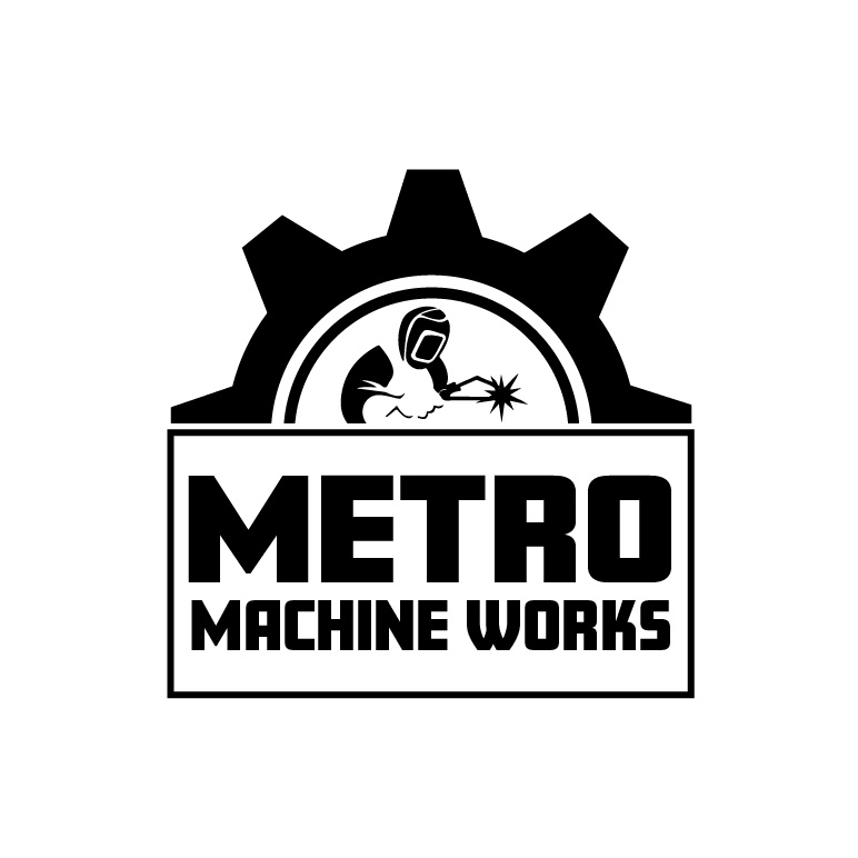 Metro Machine Works logo, one-color black version