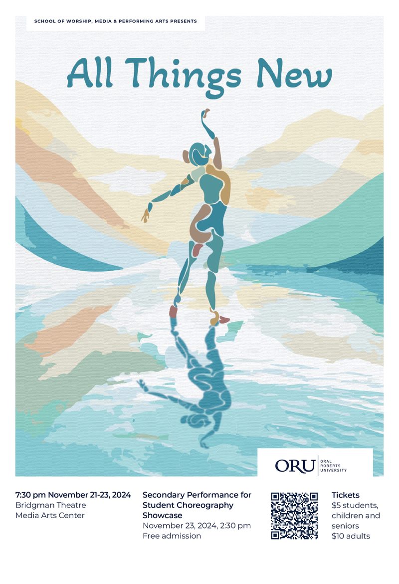 All Things New student choreography showcase poster